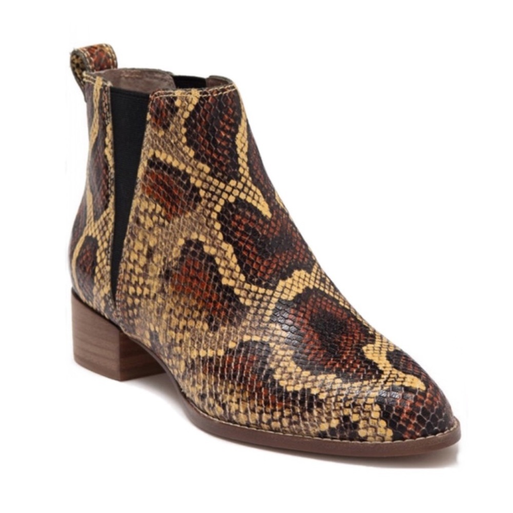 Madewell Multicolor Snake Pattern Ankle Booties